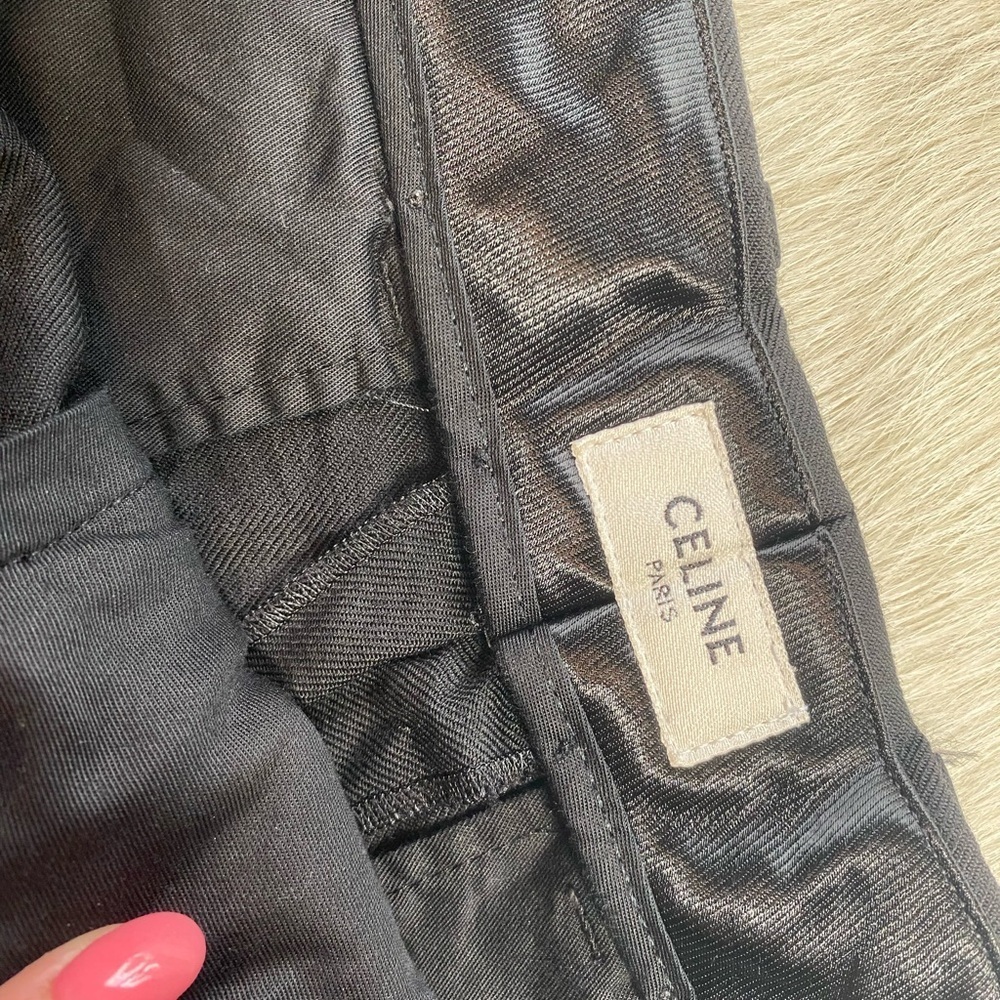 Celine black ankle cropped trousers - Picture 5 of 10